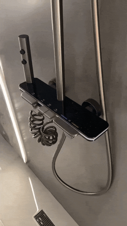 Premium Rainfall & Handheld LED Hydropower Shower System (Complete Set)